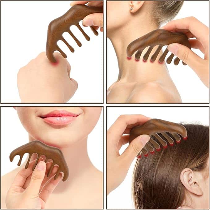شانه ماساژور چوبی