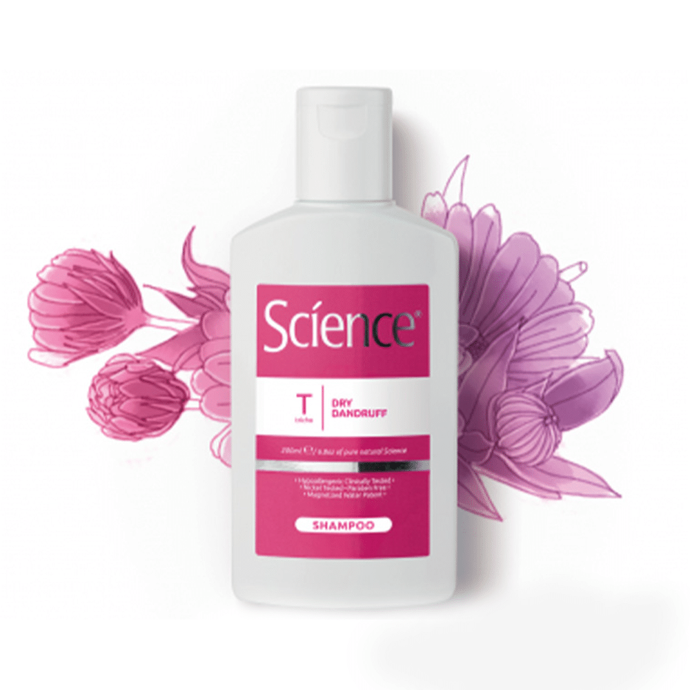 shampoo-dry-dandruff شامپو ضد شوره خشک ساینس