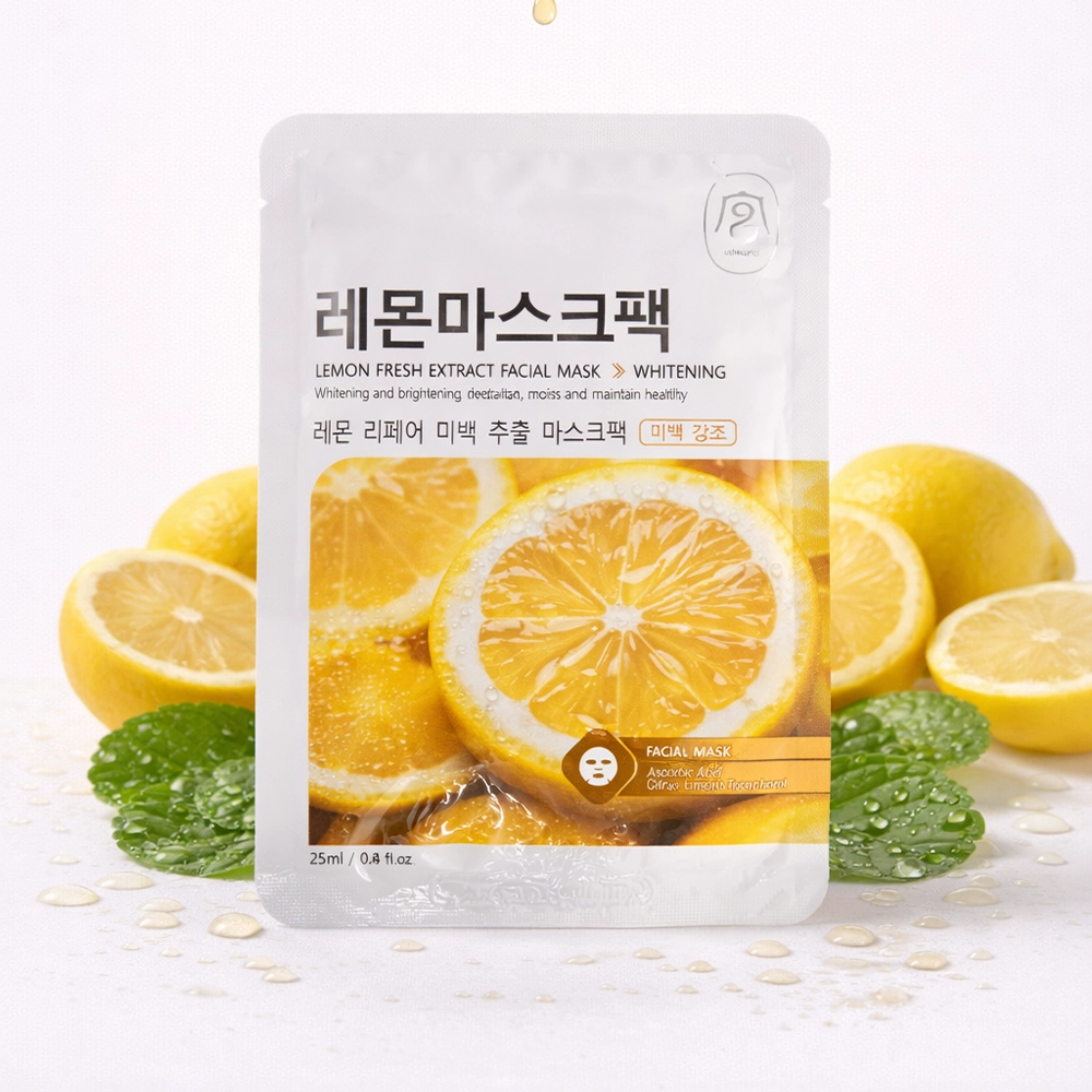 lemon ماسک ورقهای کرهای گونگپی لیمو (Gongpei Lemon Fresh Extract Facial Mask)