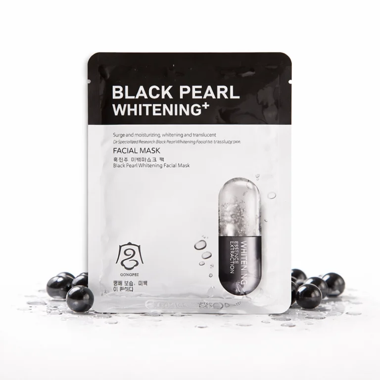 ماسک ورقه‌ای سفیدکننده مروارید سیاه گونگ پی (Gongpei Black Pearl Whitening Facial Mask)